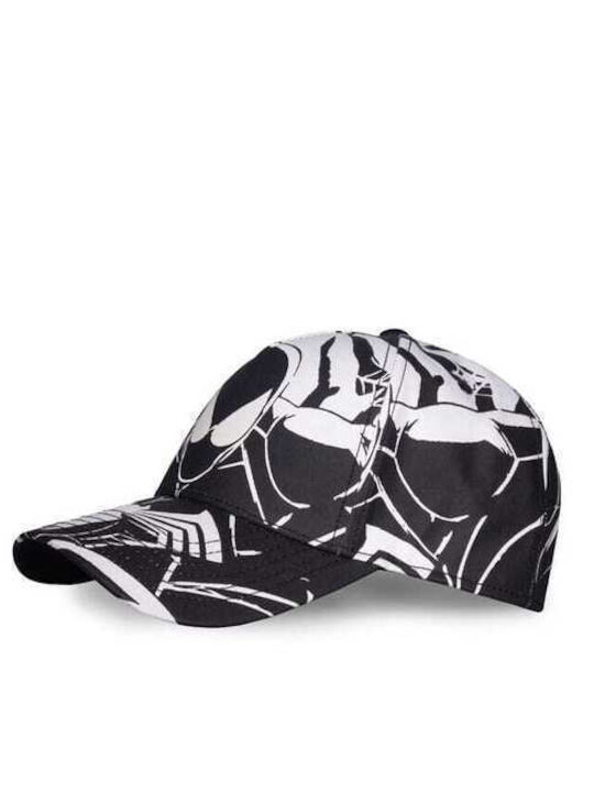 Marvel Spider-man Baseball Cap Black & White All-over-print Ba122372spn Marvel Spider-man Baseball Cap Black & White All-over-print Ba122372spn
