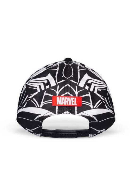 Marvel Spider-man Baseball Cap Black & White All-over-print Ba122372spn
