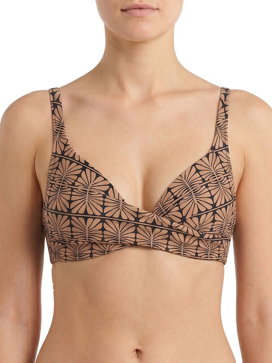 Women's Bikini Swimsuit Without Underwire Draped Black