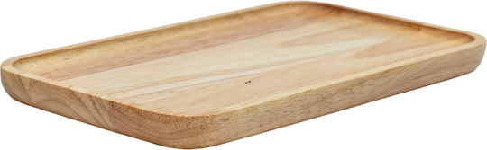 Ξύλινα Ορθογώνια Πιάτα Rubberwood Με Τοίχωμα 25x15 Εκ Ξύλινα Ορθογώνια Πιάτα Rubberwood Με Τοίχωμα 25x15 Εκ