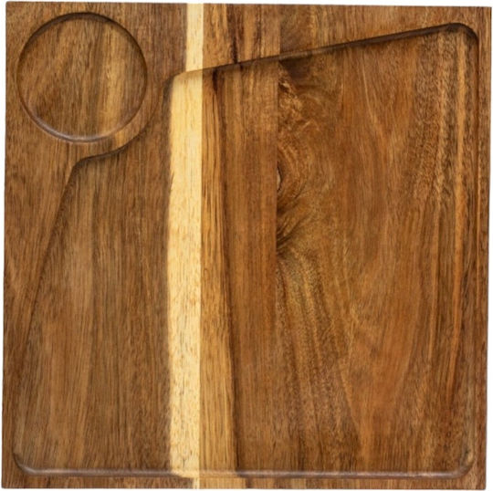 Дървено Плато За Сервиране 30x30см pl606