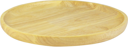 Ξύλινο Πιάτο Rubberwood 20 Εκ.