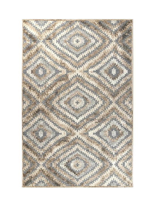 Tzikas Carpets Boheme 00008-957 Rug Outdoor Rectangular Wicker Brown/Grey