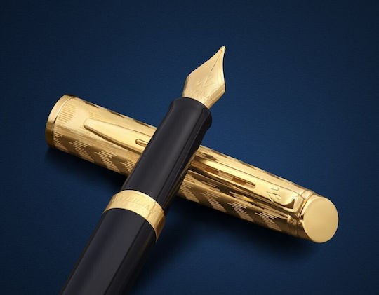 Waterman Hemisphere Писалка Fine Черна от Inox с Черно Мастило