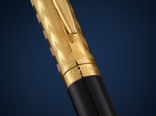 Waterman Hemisphere Писалка Fine Черна от Inox с Черно Мастило