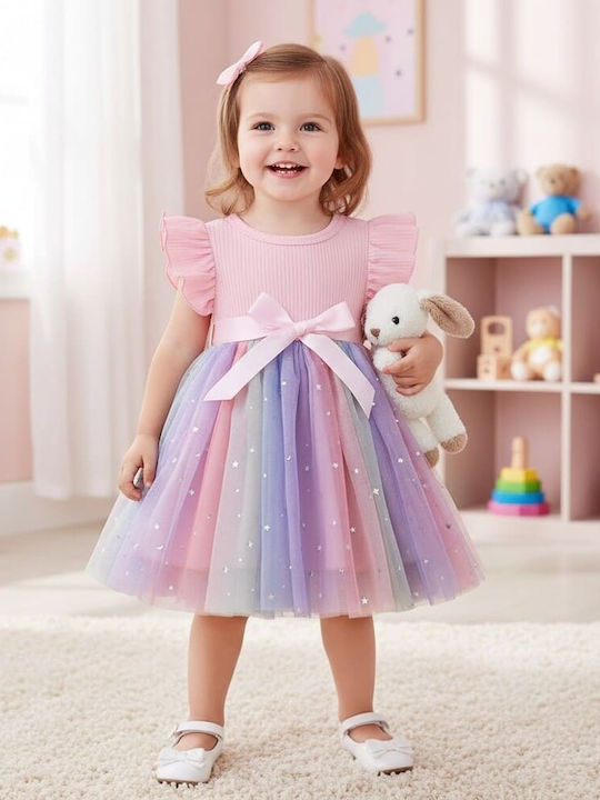 Girls Dress Tulle Pink