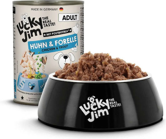 Lucky Jim Adult Wet Dog Food with Chicken and Fish 6x400gr
