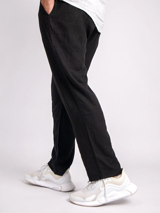 Pantaloni Regular Negru