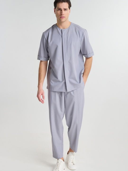 Pantaloni Set cu Croială Relaxată Negru