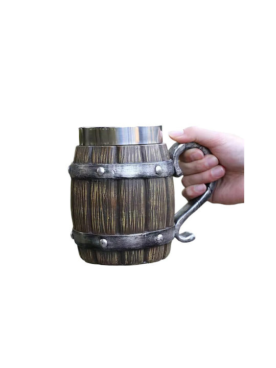 Bierglas aus Kunststoff in Braun Farbe ac1007