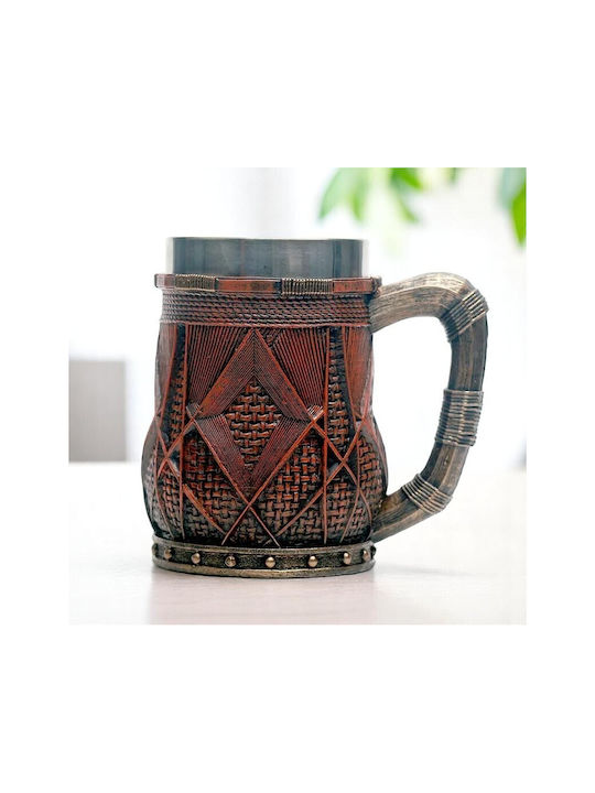 Bierglas aus Kunststoff in Braun Farbe ac1004
