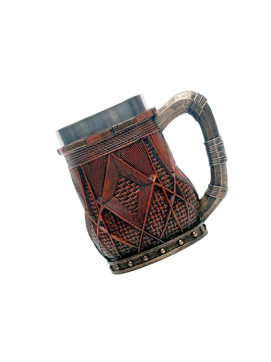 Bierglas aus Kunststoff in Braun Farbe ac1004