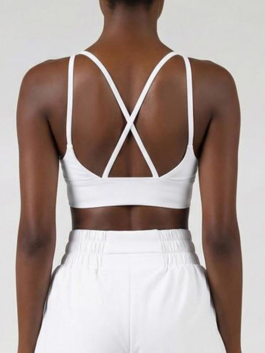 Women's Athletic Sports Bra White