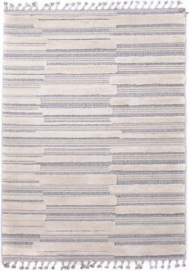 Royal Carpet La Casa 713A with Fringes White / Light Grey
