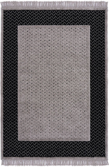 Beauty Home Noir 9436 με Κρόσια 133x190cm Μαύρο
