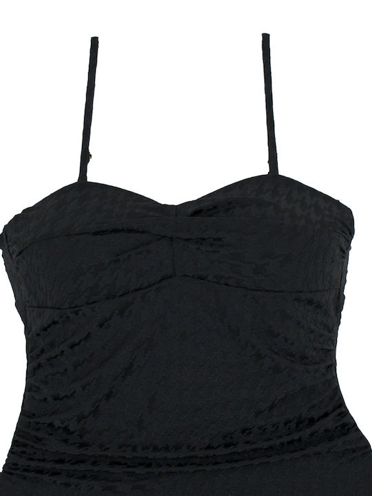 Strapless Цял Бански Черен
