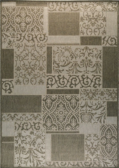 Living Room Rug Outdoor 133x190cm Gray