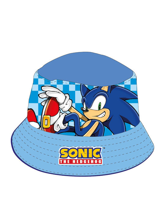 Sonic the Hedgehog Kids' Bucket Fabric Light Blue Hat