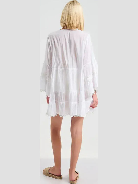 Ble Resort Collection Mărime Unică Rochie De Plajă Pentru Femei Albă