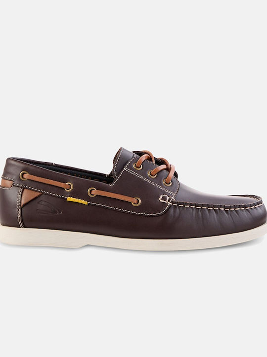 Camel Active Дамски Кожени Boat Shoes В Кафяв Цвят Camel Active Дамски Кожени Boat Shoes В Кафяв Цвят