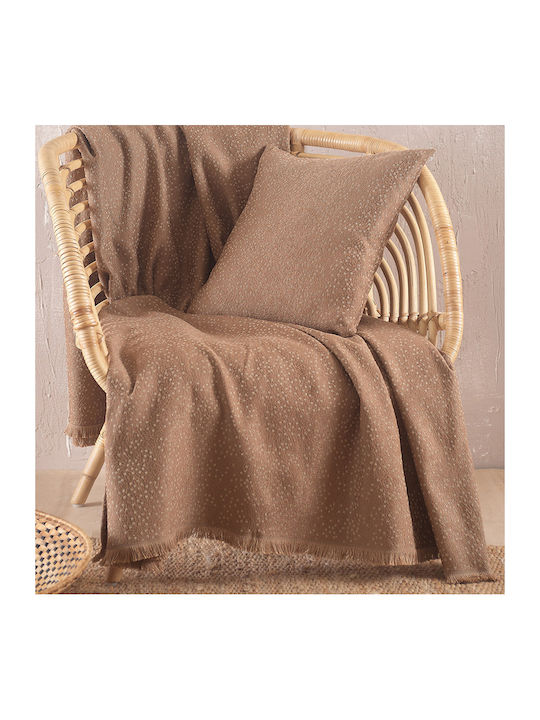 Rythmos Pixil Decken & Couchdecken Dreisitzer-Sofa Wurf 180x280cm Kaffee