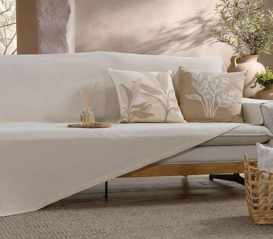 Nef-Nef Homeware Betty Покривка За Фотьойл 180x180см Екрю