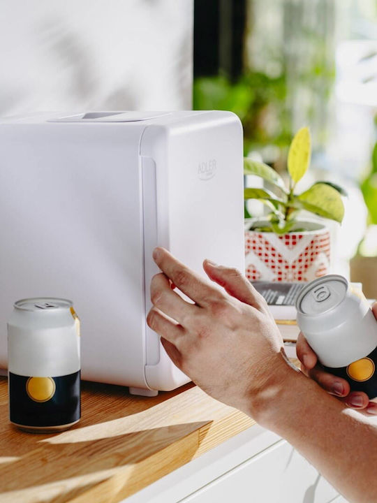Adler Cosmetic Refrigerator 4lt with Shelf & Heating Function White 42W