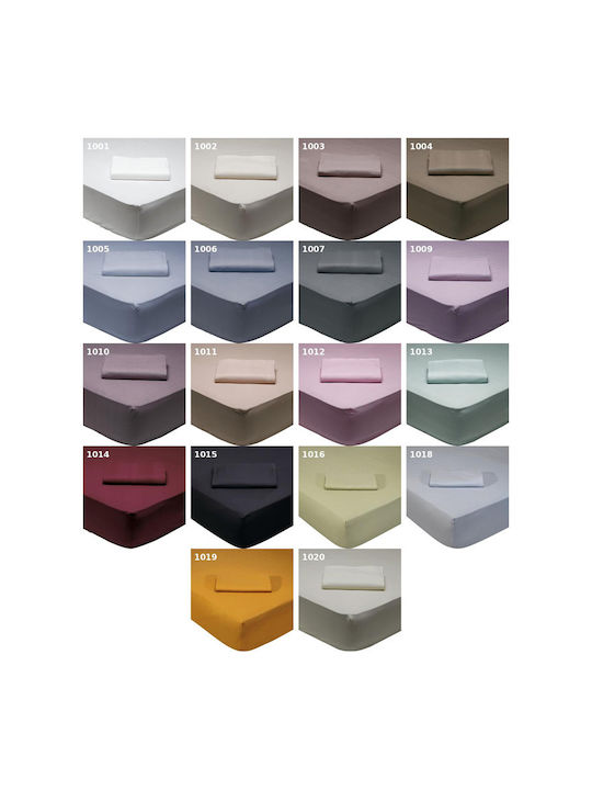 Das Home Bettlaken Semi-Doppel mit Gummiband 120x200+35cm. Best 1007 Dark Grey