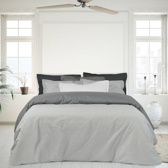 Das Home Bettlaken Semi-Doppel mit Gummiband 120x200+35cm. Best 1007 Dark Grey