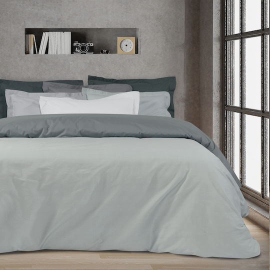 Das Home Bettlaken Semi-Doppel mit Gummiband 120x200+35cm. Best 1007 Dark Grey