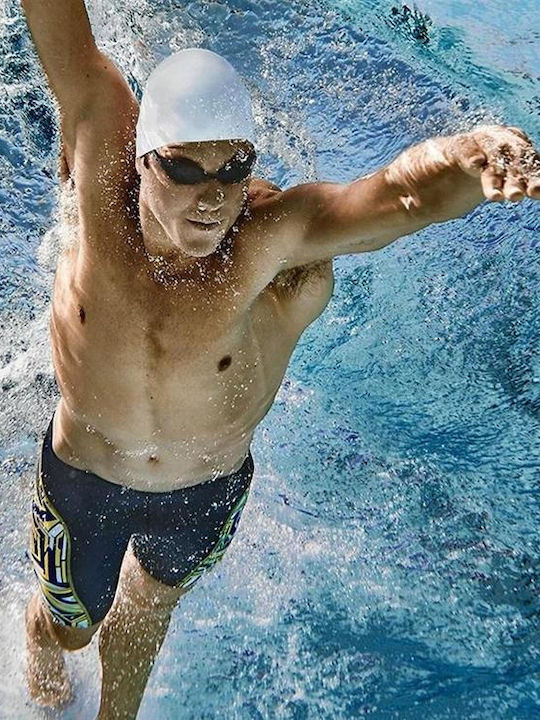 Waterproof Silicone Swimming Cap Solid Color Adults Red