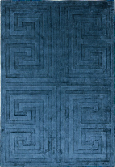 Asiatic London Kingsley Handgefertigt Synthetisch,Polyester/Cotton/Leather Blue Asiatic London Kingsley Handgefertigt Synthetisch,Polyester/Cotton/Leather Blue