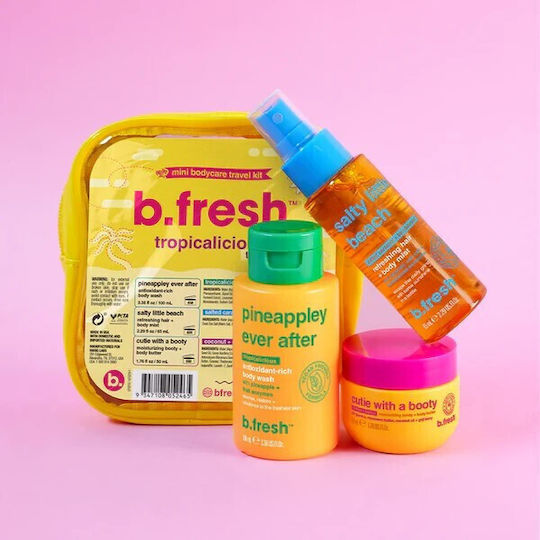 B.Fresh Tropicalicious Travel Set for Body Cleaning 3 Pieces