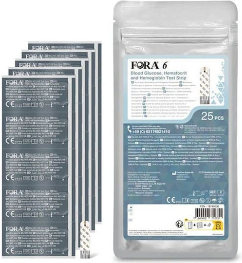 Fora Blood Glucose Test Strips 25 Pieces