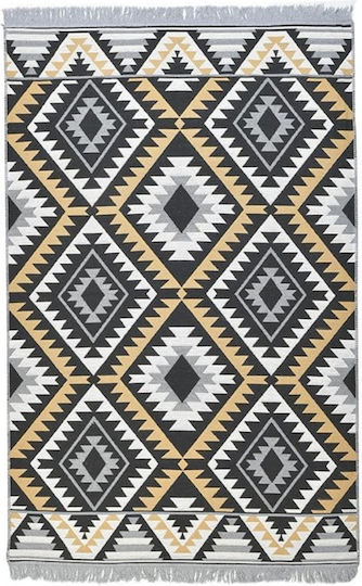 Click Teppich Rechteckig Sommer Synthetisch,Polyester/Cotton/Leather mit Fransen Mehrfarbig
