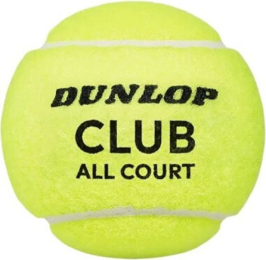 Dunlop Club All Court Tennis Balls 3 Pcs Yellow 4556618199