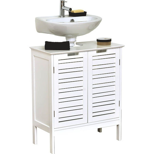 Eurocasa Waschtisch ohne Waschbecken L60xB30xH70cm Weiß Eurocasa Waschtisch ohne Waschbecken L60xB30xH70cm Weiß