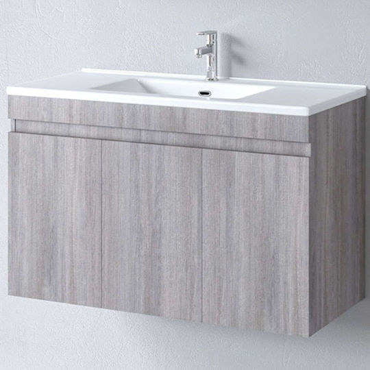 Martin Omega Countertop with Sink L97xW44xH60cm Grey Oak