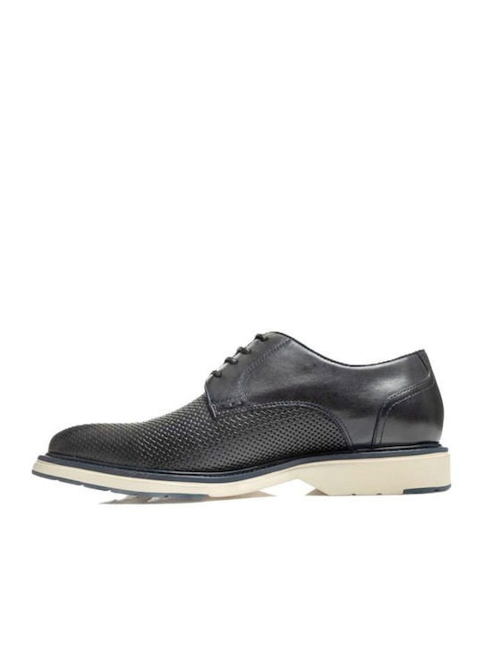 Leder Herren Freizeitschuhe Blau