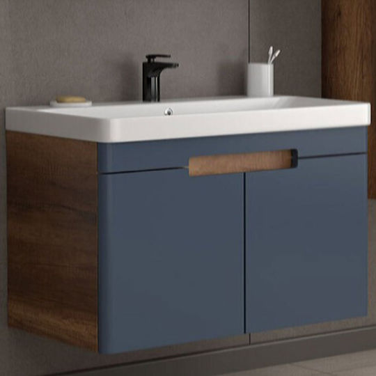 Martin Trend Waschtisch mit Waschbecken L80xB46xH58cm Anthracite
