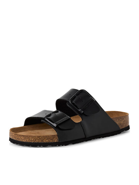 Women's Flat Sandals in Black Color