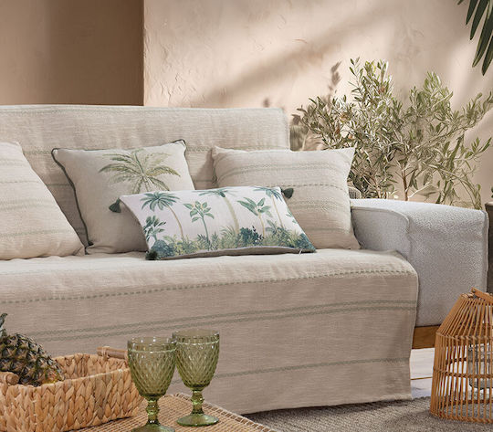 Nef-Nef Homeware Bleeze Τετραθέσιου Καναπέ Π180xΜ350cm Natural/mint Nef-Nef Homeware Bleeze Τετραθέσιου Καναπέ Π180xΜ350cm Natural/mint