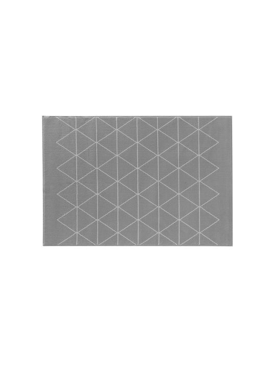 Douceur d'Intérieur Yvo Teppich Rechteckig Synthetisch,Polyester/Cotton/Leather Grey