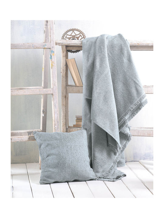 Rythmos Avida Sesselüberwurf Zwei Seiten Chenille 180x160cm Grau