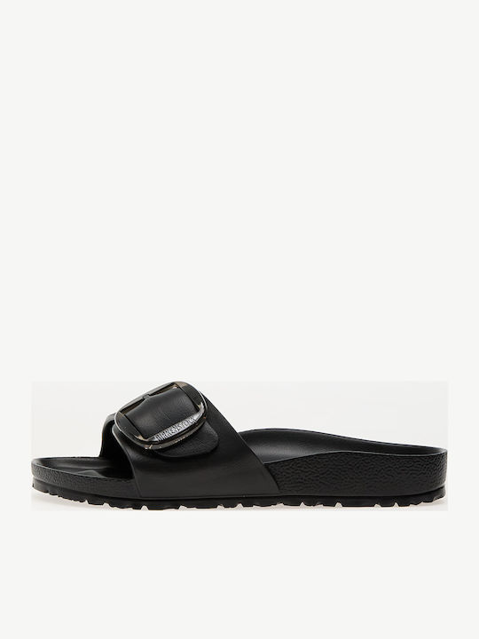 Madrid Big Buckle Slides σε Μαύρο Χρώμα