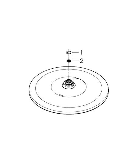 Grohe Rainshower Στρογγυλή Κεφαλή Ντουζ 31cm