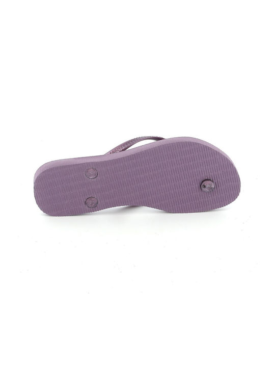 Slim Crystal Sw II Flip Flops Plum