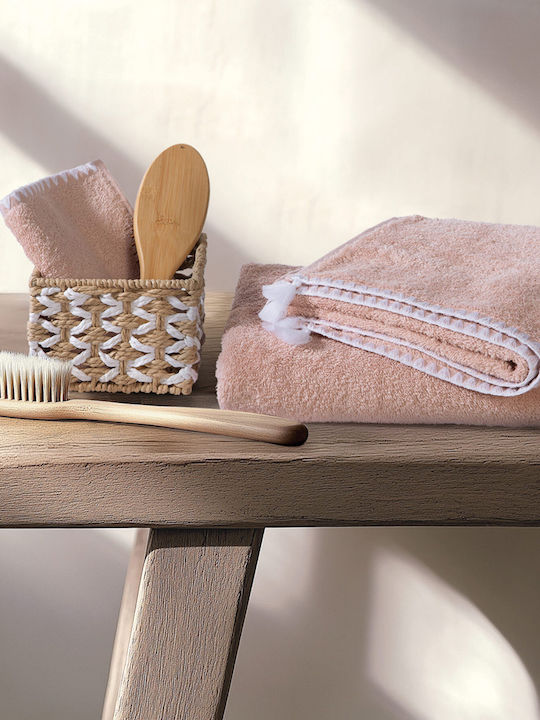 Nef-Nef Homeware 3-tlg. Set Badetücher Josephine Pink Gewicht 500gr/m²