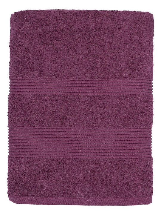 Beauty Home Πετσέτα Προσώπου Art 3400 50x90εκ. Μωβ Βάρους 650gr/m²