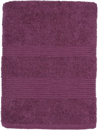 Beauty Home Πετσέτα Προσώπου Art 3400 50x90εκ. Μωβ Βάρους 650gr/m²